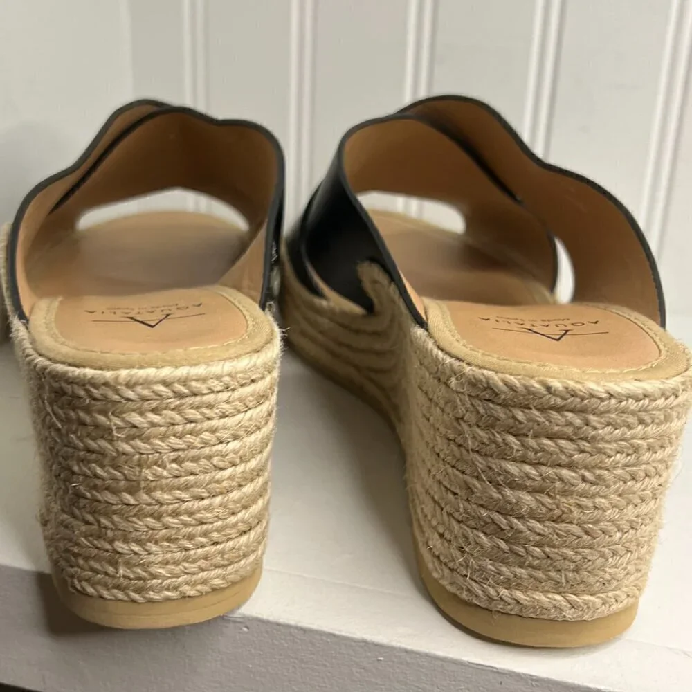 Aquatalia Womens Marina Black Espadrilles Size 11 (7611939)